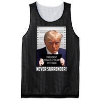 President Donald J Trump Mugshot Never Surrender Mesh Reversible Basketball Jersey Tank