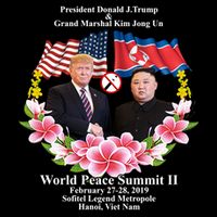President Donald J Trump Grand Marshal Kim Jong Un World Peace Summit Ii 16 in Basic Backpack