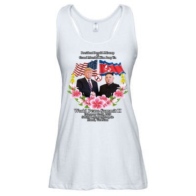 President Donald J Trump Grand Marshal Kim Jong Un World Peace Summit Ii Ladies Essential Flowy Tank