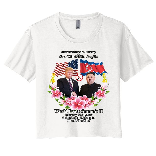 President Donald J Trump Grand Marshal Kim Jong Un World Peace Summit Ii Crop Top