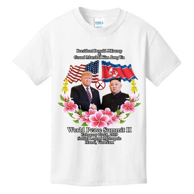 President Donald J Trump Grand Marshal Kim Jong Un World Peace Summit Ii Kids T-Shirt