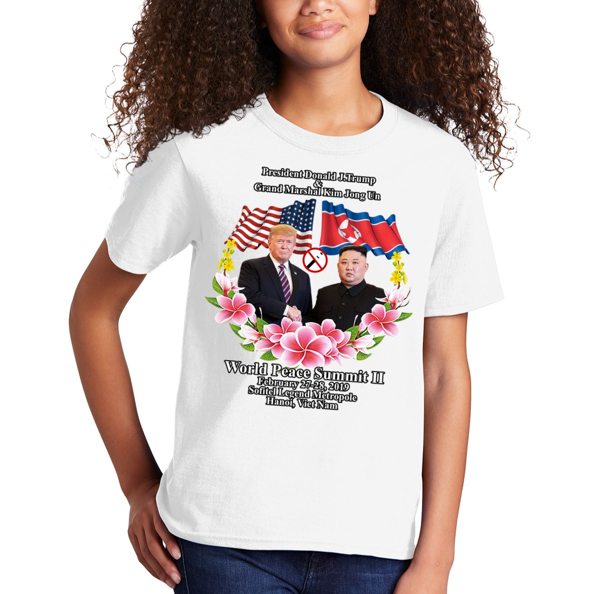 President Donald J Trump Grand Marshal Kim Jong Un World Peace Summit Ii Kids T-Shirt