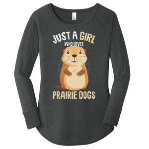 Prairie Dog Just A Girl Who Loves Prairie Dogs Women's Perfect Tri Tunic Long Sleeve Shirt