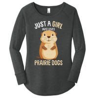 Prairie Dog Just A Girl Who Loves Prairie Dogs Women's Perfect Tri Tunic Long Sleeve Shirt