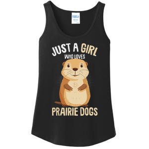 Prairie Dog Just A Girl Who Loves Prairie Dogs Ladies Essential Tank