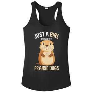 Prairie Dog Just A Girl Who Loves Prairie Dogs Ladies PosiCharge Competitor Racerback Tank