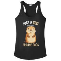 Prairie Dog Just A Girl Who Loves Prairie Dogs Ladies PosiCharge Competitor Racerback Tank