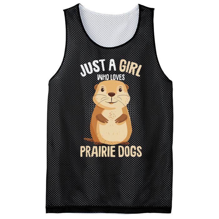 Prairie Dog Just A Girl Who Loves Prairie Dogs Mesh Reversible Basketball Jersey Tank