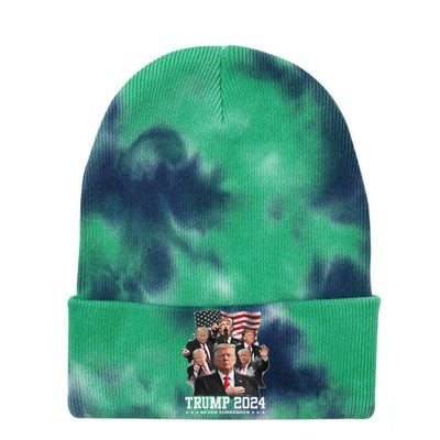 President Donald J Trump 2024 Never Surrender Tie Dye 12in Knit Beanie