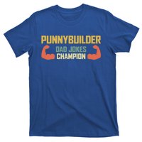 Punnybuilder Dad Jokes Champion Vintage Bodybuilder Pun Gift T-Shirt