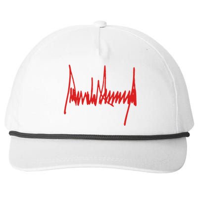 President Donald J Trump Signature Gift Snapback Five-Panel Rope Hat