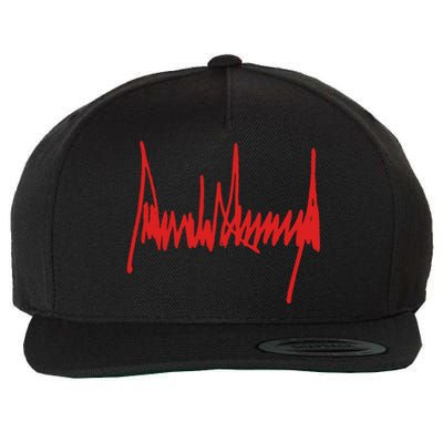 President Donald J Trump Signature Gift Wool Snapback Cap