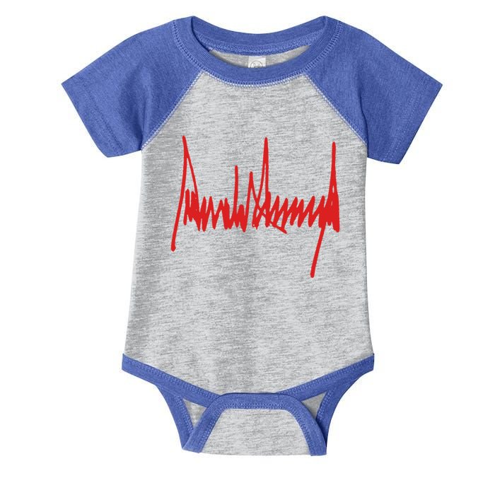 President Donald J Trump Signature Gift Infant Baby Jersey Bodysuit