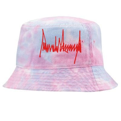 President Donald J Trump Signature Gift Tie-Dyed Bucket Hat