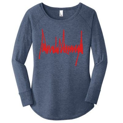 President Donald J Trump Signature Gift Women's Perfect Tri Tunic Long Sleeve Shirt