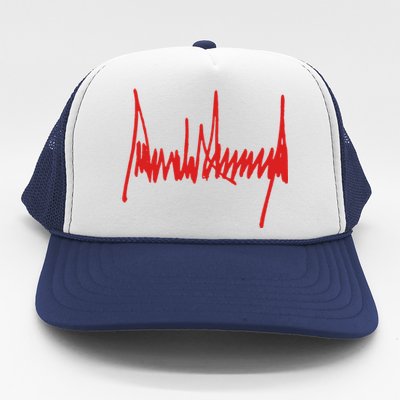 President Donald J Trump Signature Gift Trucker Hat