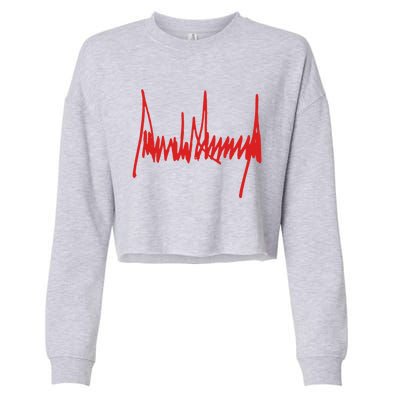 President Donald J Trump Signature Gift Cropped Pullover Crew