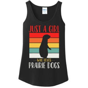 Prairie Dog Just a Who Loves Prairie Dogs Retro Ladies Essential Tank