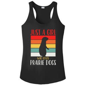 Prairie Dog Just a Who Loves Prairie Dogs Retro Ladies PosiCharge Competitor Racerback Tank