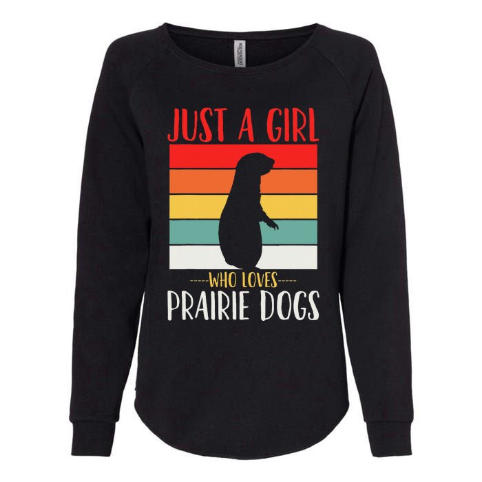 Prairie Dog Just a Who Loves Prairie Dogs Retro Womens California Wash Sweatshirt