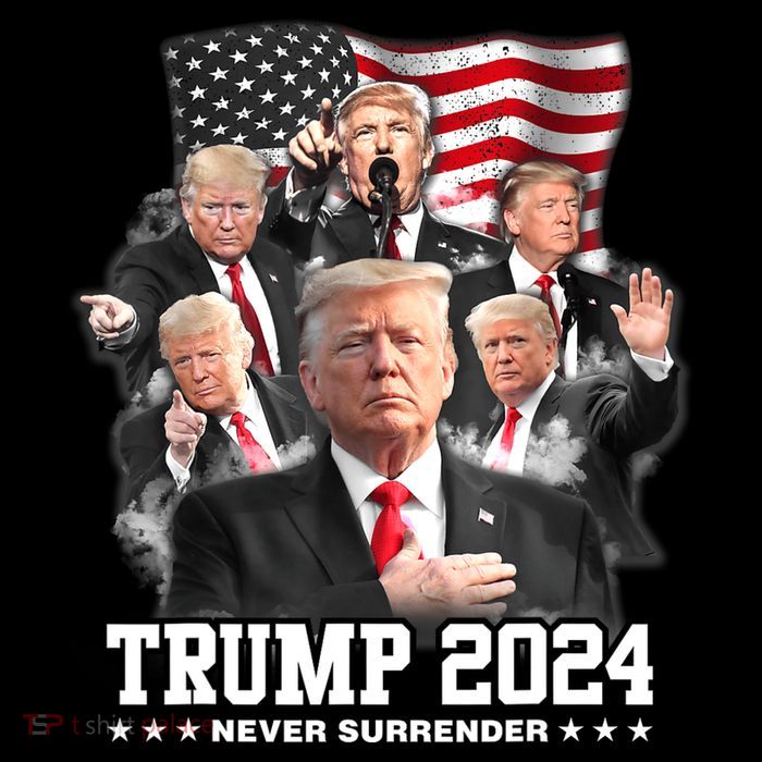 President Donald J Trump 2024 Never Surrender T-Shirt