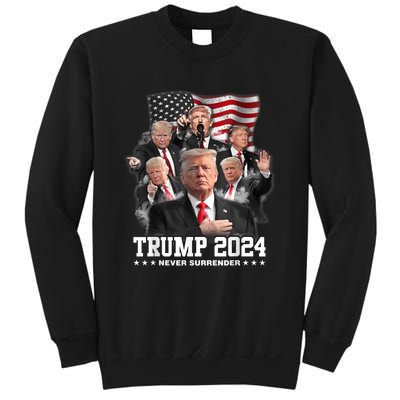 President Donald J Trump 2024 Never Surrender Sweatshirt