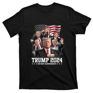 President Donald J Trump 2024 Never Surrender T-Shirt