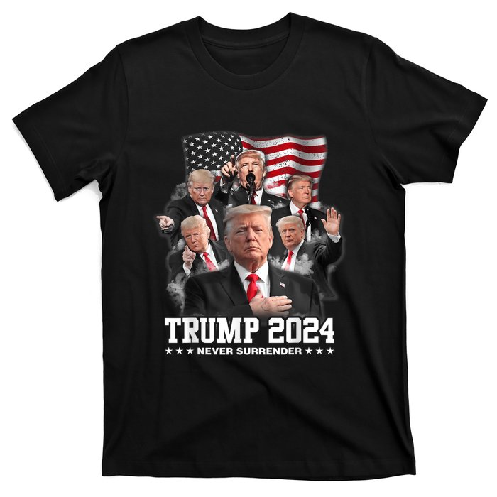 President Donald J Trump 2024 Never Surrender T-Shirt