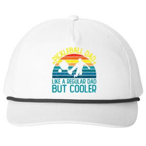 Pickleball Dad Like A Regular Dad But Cooler Snapback Five-Panel Rope Hat