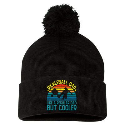 Pickleball Dad Like A Regular Dad But Cooler Pom Pom 12in Knit Beanie