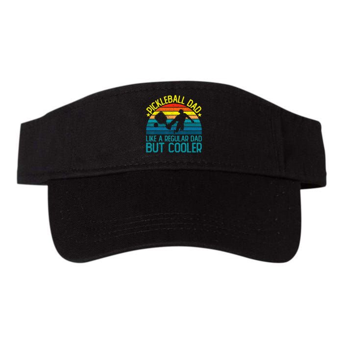 Pickleball Dad Like A Regular Dad But Cooler Valucap Bio-Washed Visor