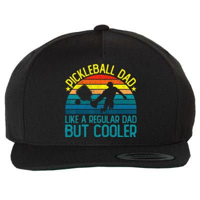 Pickleball Dad Like A Regular Dad But Cooler Wool Snapback Cap