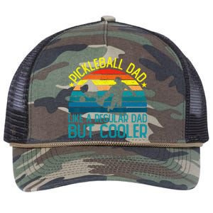 Pickleball Dad Like A Regular Dad But Cooler Retro Rope Trucker Hat Cap