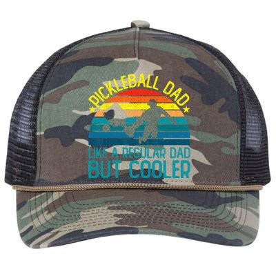 Pickleball Dad Like A Regular Dad But Cooler Retro Rope Trucker Hat Cap