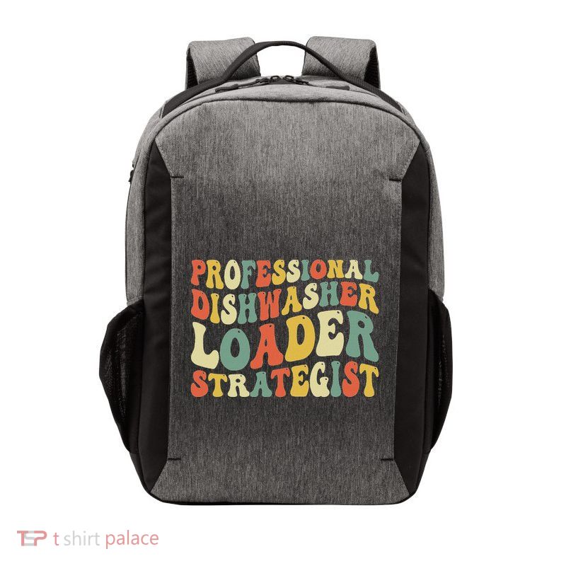 Professional Dishwasher Loader Strategist Vector Backpack