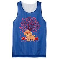 Poodle Dog Lover Heart Tree Poodle Valentine's Day Gift Mesh Reversible Basketball Jersey Tank