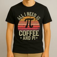 Pi Day Live All Need Is Coffee And Pi Math 14 March Nerd T-Shirt