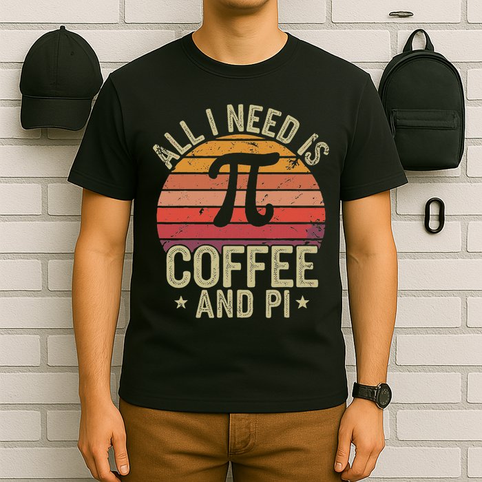 Pi Day Live All Need Is Coffee And Pi Math 14 March Nerd T-Shirt