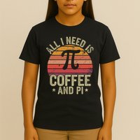 Pi Day Live All Need Is Coffee And Pi Math 14 March Nerd T-Shirt