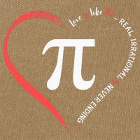 Pi Day Love Is Like Pi Valentines Math Teacher Cotton Canvas Backpack