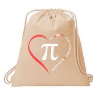 Pi Day Love Is Like Pi Valentines Math Teacher Drawstring Bag