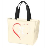 Pi Day Love Is Like Pi Valentines Math Teacher Zip Tote Bag