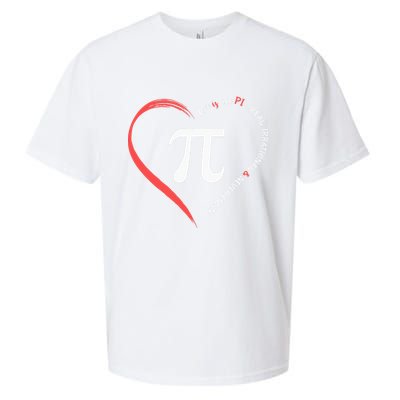 Pi Day Love Is Like Pi Valentines Math Teacher Sueded Cloud Jersey T-Shirt
