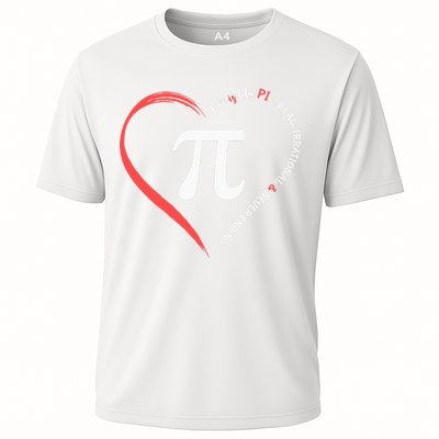 Pi Day Love Is Like Pi Valentines Math Teacher Performance Shirt