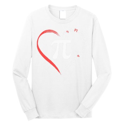 Pi Day Love Is Like Pi Valentines Math Teacher Long Sleeve Shirt