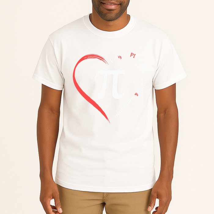 Pi Day Love Is Like Pi Valentines Math Teacher Tall T-Shirt