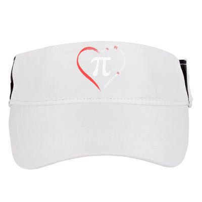 Pi Day Love Is Like Pi Valentines Math Teacher Adult Drive Performance Visor