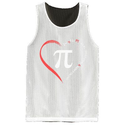 Pi Day Love Is Like Pi Valentines Math Teacher Mesh Reversible Basketball Jersey Tank