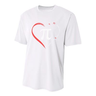 Pi Day Love Is Like Pi Valentines Math Teacher Youth Performance Sprint T-Shirt