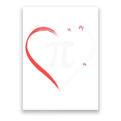 Pi Day Love Is Like Pi Valentines Math Teacher Poster